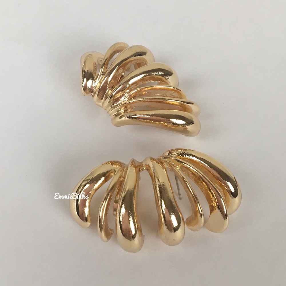 New Zara Chunky Metallic Ear Cuffs Earrings - Picture 6 of 16